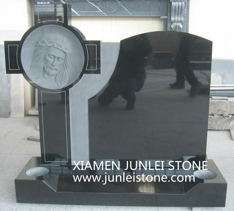Shanxi Black Granite Tombstone-A06